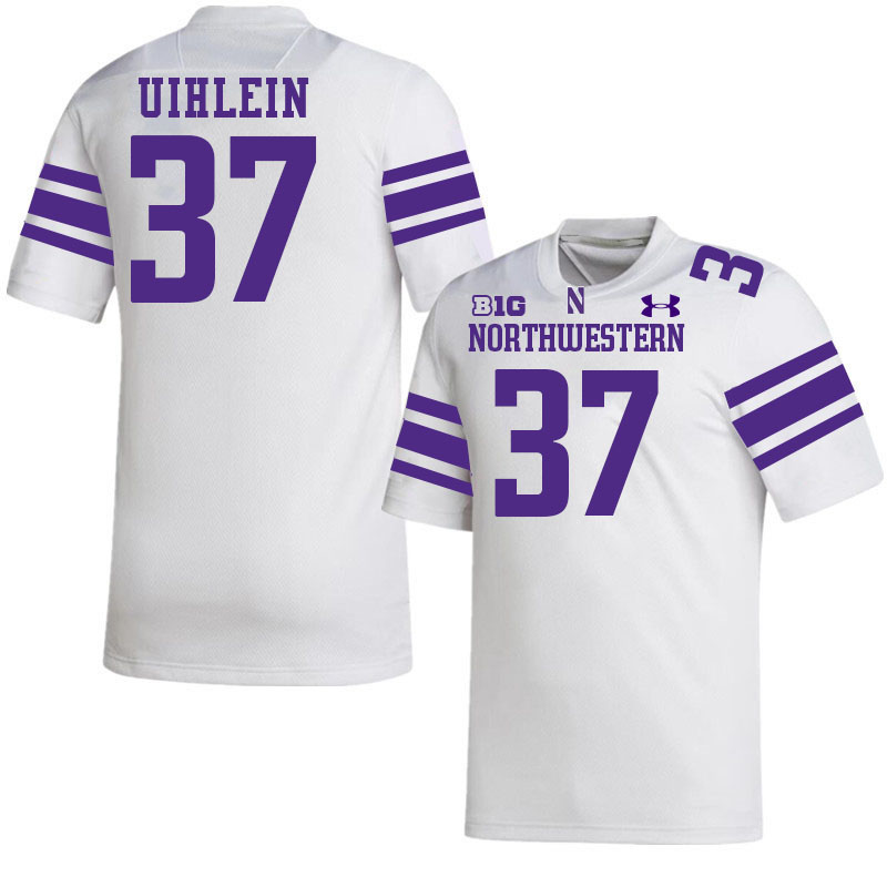 Northwestern Wildcats #37 Mac Uihlein College Football Jerseys Stitched-White